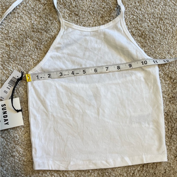 Aritzia White Halter Crop Top - NWT! - Picture 8 of 10
